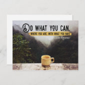 Faites Ce Que Vous Pouvez Inspirer Carte Postale (Devant / Derrière)