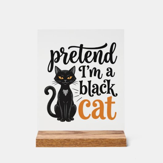 Faites comme si j'étais un chat noir T-shirt de ch (Recto)