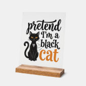 Faites comme si j'étais un chat noir T-shirt de ch (Angle)
