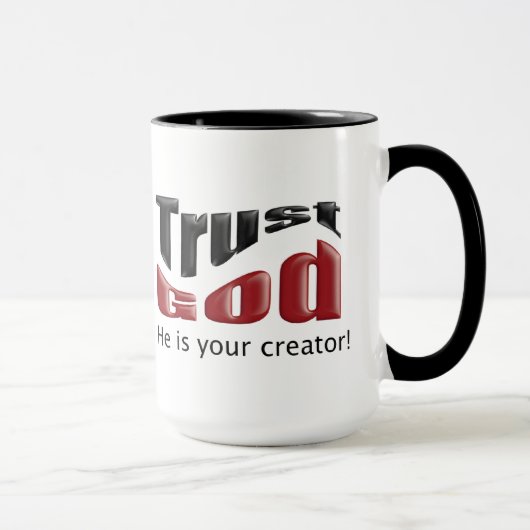 Faites confiance à Dieu Mug (Droite)