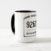Faites de cette tasse « Maison Douce Code Postal » (Devant gauche)