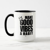 FAITES DE GOOD VIBES UN HABIT | Café Mug (Gauche)