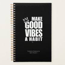 FAITES DE GOOD VIBES UN HABIT | Planificateur Spir