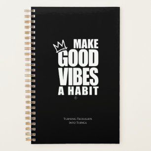 FAITES DE GOOD VIBES UN HABIT Planificateur Spir