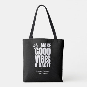 FAITES DE GOOD VIBES UN HABIT   SAC FOURRE-TOUT