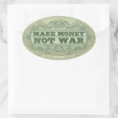Faites de l'argent pas un sticker de guerre (Sac)