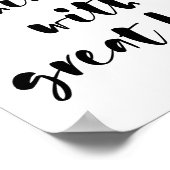 Faites de petites choses avec une grande affiche d (Coin)