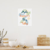 Faites de quelqu'un aujourd'hui une affiche inspir (Cuisine)