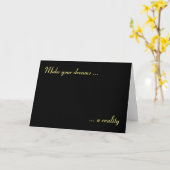 Faites de vos rêves une réalité, carte (Fleur jaune)