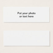 Faites De Vous Un Signet De Type (Devant & derrière)