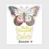 Faites de vous un Sticker en vinyle papillon prior (Feuille)