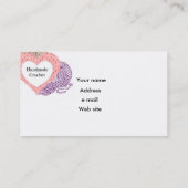 Faites du crochet la carte de visite (Dos)