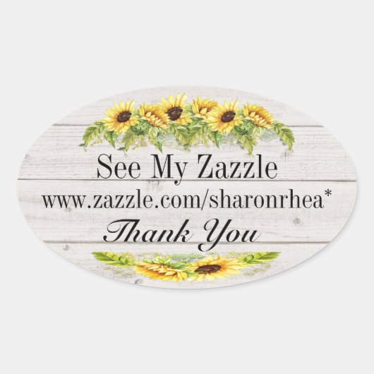 Faites-en votre propre Sticker Sunflower (Devant)