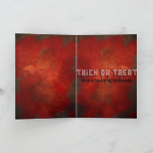 Faites face à vos craintes Carte Halloween (Intérieur)