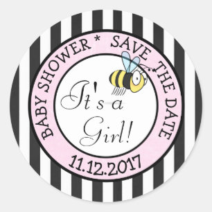 Faites gagner la date, abeille sa un autocollant