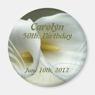 Faites gagner la date, aimant d'anniversaire avec