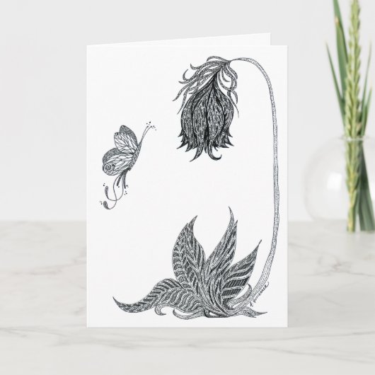 Faites glisser sur votre carte de voeux de beauté (Devant)