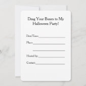 Faites glisser vos os, Invitation à la fête d'Hall (Dos)