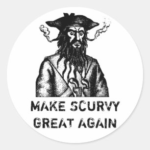 Faites grand Scurvy encore, autocollant de satire