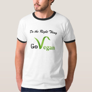 Faites la bonne chose vont T-shirt végétalien