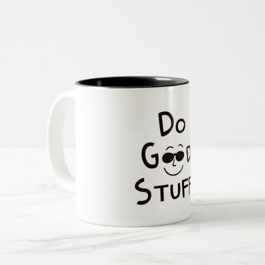 Faites la bonne tasse à deux tons de Stuff™ (Devant gauche)