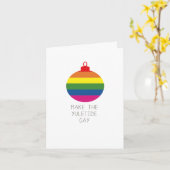 Faites la carte Gay Yuletide (Fleur jaune)