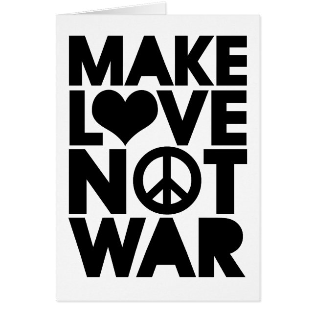 FAITES LA GUERRE D'AMOUR PAS (Devant)
