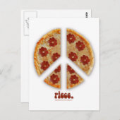 "Faites la pizza, cartes postales pas de guerre" (Devant / Derrière)