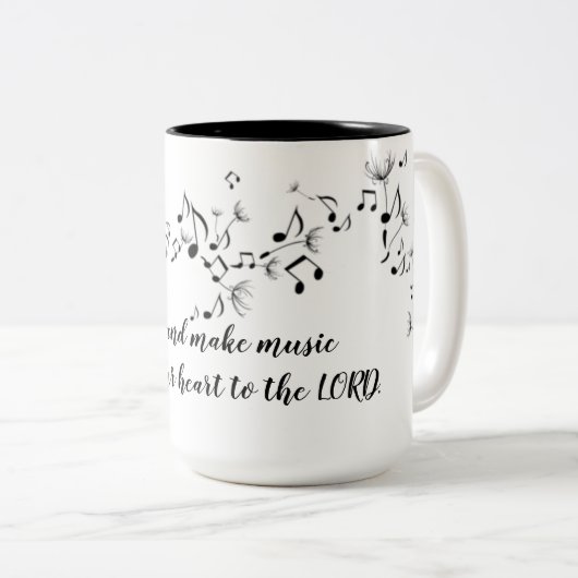 Faites la tasse de musique (Devant droit)