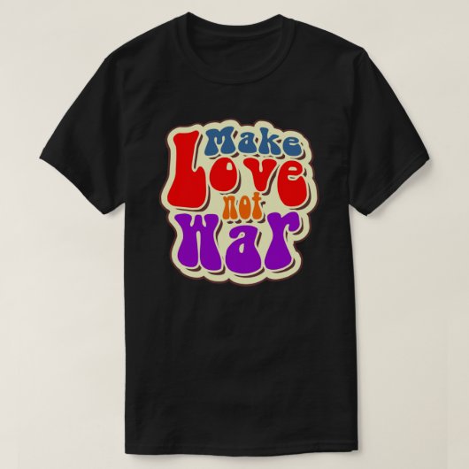 Faites l'amour pas la guerre T-shirt classique (Design devant)