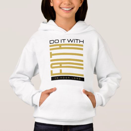 Faites-le avec la foi Biblique fille (Devant)