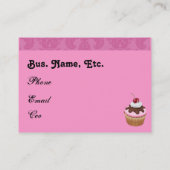 Faites le carte de visite cuire au four du style (Dos)