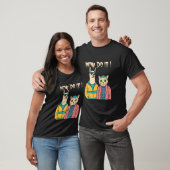 Faites-Le ! Chat cool et T-shirt Llama (Unisexe)