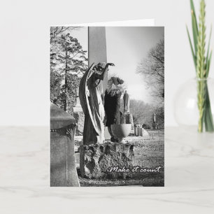 Faites-le compter Angel de la mort Carte de voeux