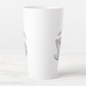 "FAITES-LE FACILEMENT" Kitten Latte Mug (Devant)