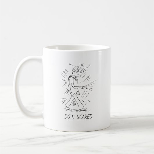 Faites-Le Peur Courage Mug (Gauche)