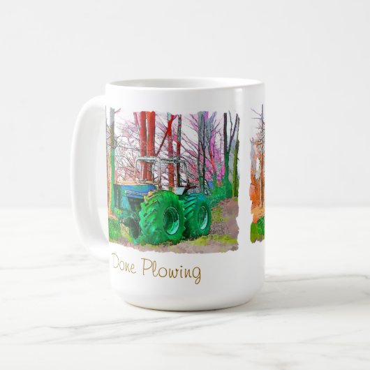 FAITES LE PLOWING CAFÉ MUG (Devant gauche)