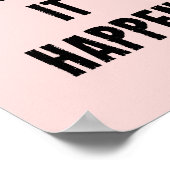 Faites-le se produire Poster des citations motivat (Coin)