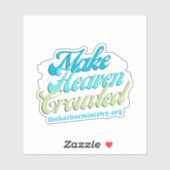 Faites le Sticker en vinyle surchargé du Ciel (Feuille)