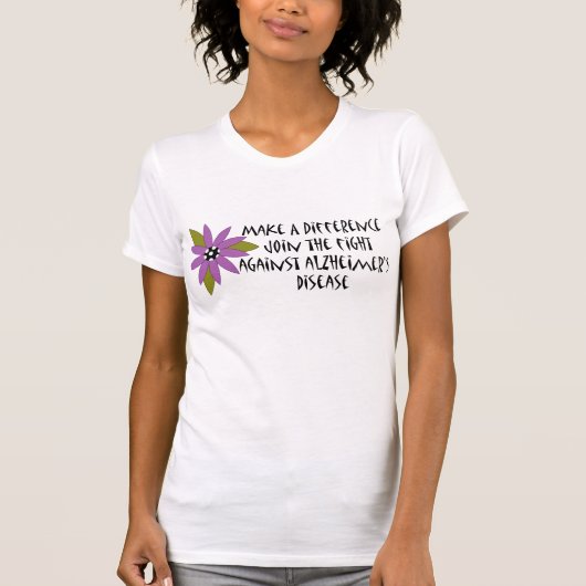 Faites le T-shirt d'un Alzheimer de différence (Devant)