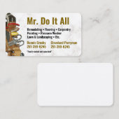 Faites-Le Tout Handyman Famille Carte de visite Pr (Devant / Derrière)