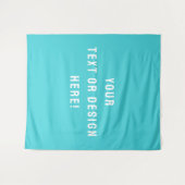 Faites-le vôtre – Grande Tapisserie Bleue Cyan Per (Devant (Horizontal))