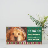 Faites-le vous-même carte de vacances photo chien (Debout devant)