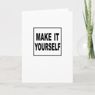 Faites-le vous-même Carte de voeux personnalisée