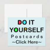 FAITES-LE VOUS-MÊME ~ Carte postale (Devant / Derrière)