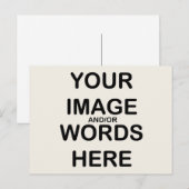FAITES-LE VOUS-MÊME ~ Carte postale / Invitation (Devant / Derrière)