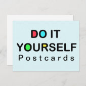 FAITES-LE VOUS-MÊME ~ Carte postale / Invitations  (Devant / Derrière)
