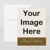 FAITES-LE VOUS-MÊME ~ Carte postale Noël / Or Fran (Devant / Derrière)