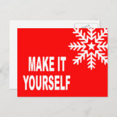 Faites-Le Vous-Même Invitation Carte Postale (Devant / Derrière)