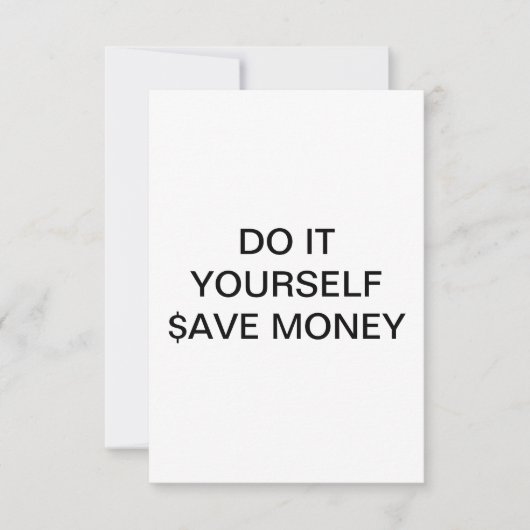 FAITES-LE VOUS-MÊME ~ Invitation / RSVP 3.5 x5 (Devant)